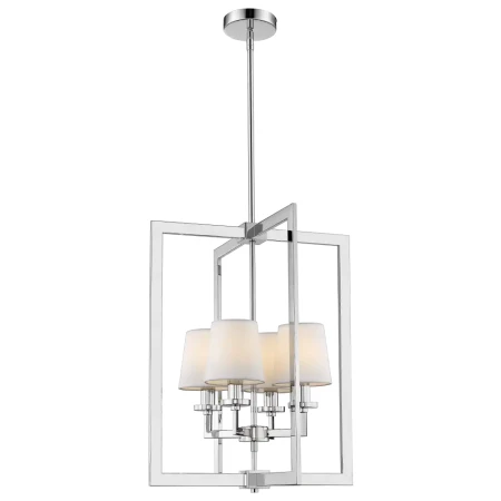 Lampa Hampton wisząca LONDON chrom P04021CH-WH - Cosmo Light