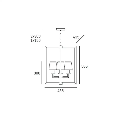 Lampa Hampton wisząca LONDON chrom P04021CH-WH - Cosmo Light
