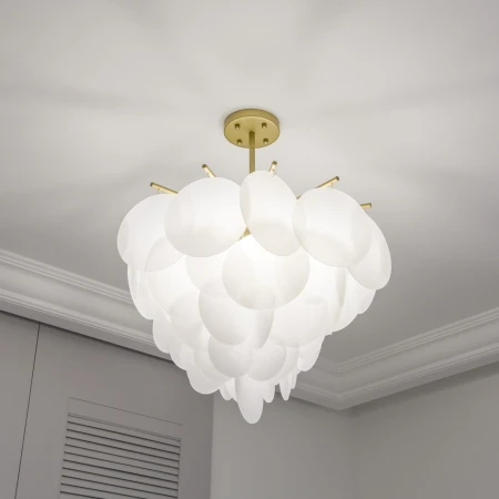 Lampa designerska wisząca TROMSO mosiądz P04094BR - Cosmo Light