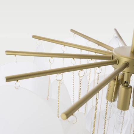 Lampa designerska wisząca TROMSO mosiądz P04094BR - Cosmo Light