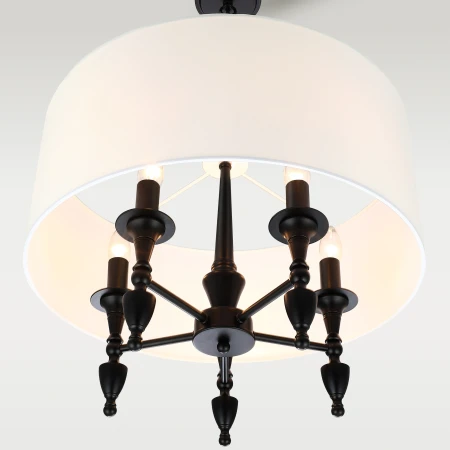 Lampa wisząca czarna AUSTIN P05203BK-WH - Cosmo Light