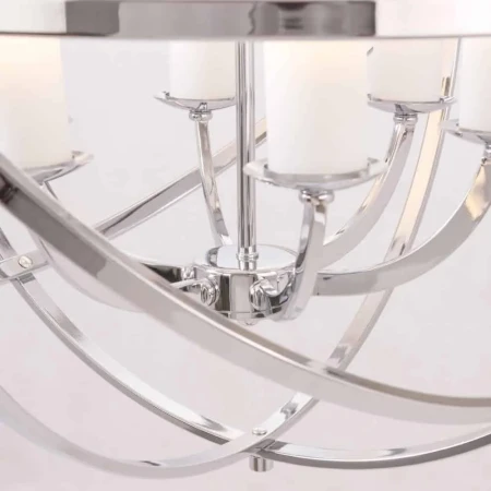 Lampa Hampton wisząca srebrna  ORLANDO P06441CH – Cosmo Light