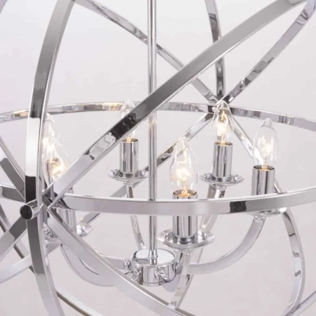 Lampa Hampton wisząca srebrna  ORLANDO P06441CH – Cosmo Light
