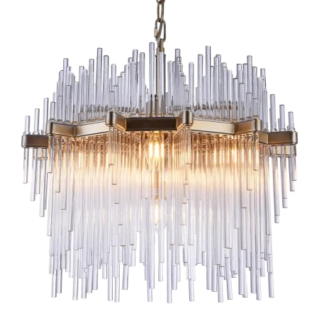 Lampa designerska wisząca REYKJAVIK szampański P07097CP - Cosmo Light