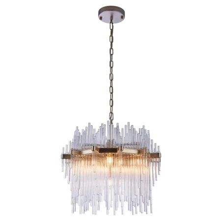 Lampa designerska wisząca kryształowa  REYKJAVIK szampański P07097CP - Cosmo Light