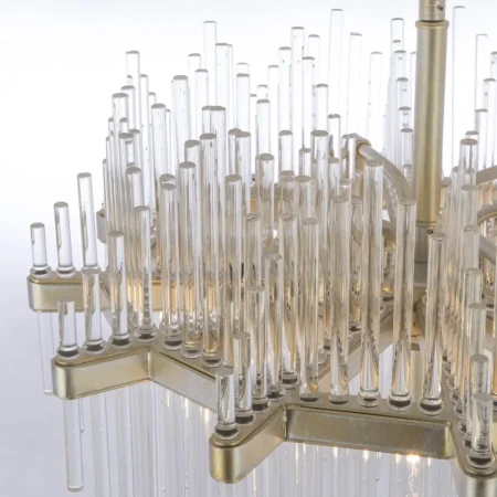 Lampa designerska wisząca kryształowa  REYKJAVIK szampański P07097CP - Cosmo Light