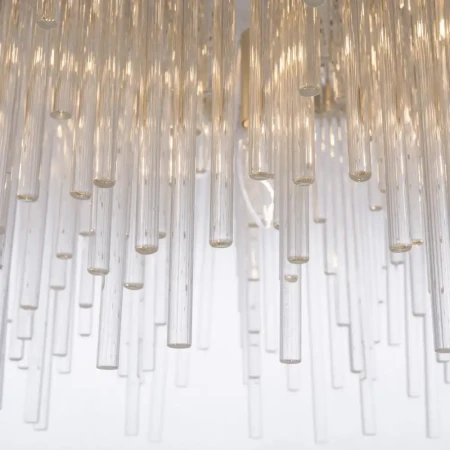Lampa designerska wisząca kryształowa  REYKJAVIK szampański P07097CP - Cosmo Light