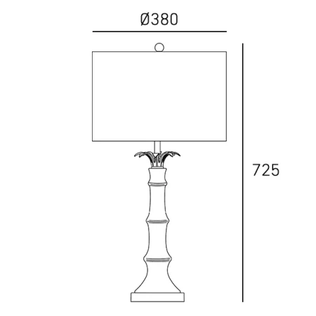 Lampa stołowa LOBOC T01019BR-WH - Cosmo Light