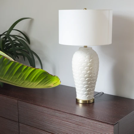 Lampa stołowa MURCIA T01033BR-WH - Cosmo Light