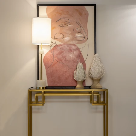 Lampa stołowa BARI T01040BR-WH - Cosmo Light