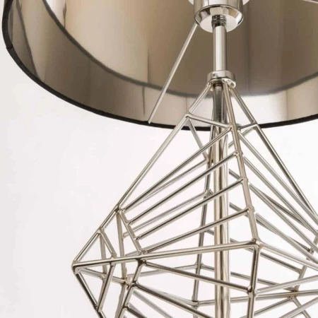 Lampa stołowa nowoczesna czarna CARACAS T01960CH – Cosmo Light