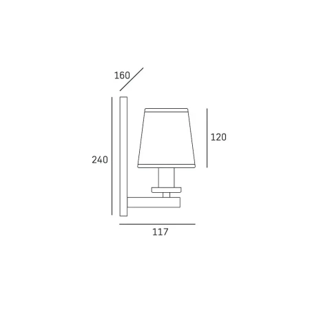 Kinkiet nowoczesny LONDON chrom W01014CH-WH - Cosmo Light