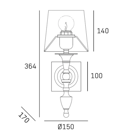 Kinkiet AUSTIN W01118NI-WH - Cosmo Light