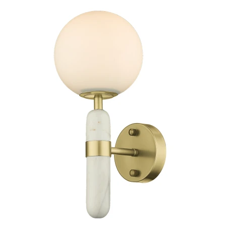 Kinkiet nowoczesny LA SPEZIA mosiądz W01343BR - Cosmo Light
