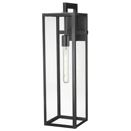 Kinkiet zewnętrzny loftowy czarny KYOTO W01715BK - Cosmo Light