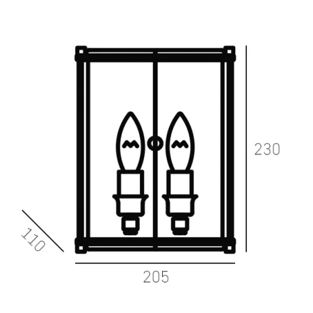 Kinkiet designerski NEW YORK złoty W02312AU - Cosmo Light