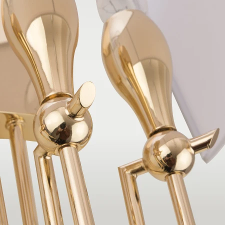 Kinkiet designerski LAS VEGAS złoty W03728AU-WH - Cosmo Light
