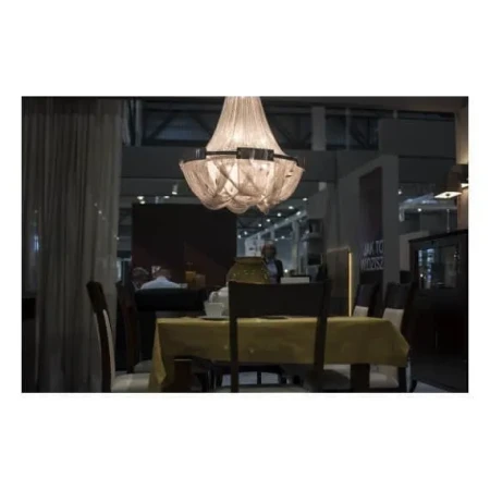 Lampa stylowa wisząca ROMA chrom E14 - P09109NI - Cosmo Light
