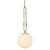 Lampa stylowa wisząca LA SPEZIA mosiądz P01329BR - Cosmo Light