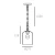 Lampa loft wisząca PRAGUE chrom P01971CH - Cosmo Light