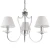 Lampa wisząca abażur RIGA P03755CH-WH - Cosmo Light