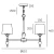 Lampa wisząca czarna AUSTIN P04166BK-WH - Cosmo Light