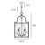 Lampa Hampton wisząca NEW YORK złota P04882AU - Cosmo Light