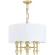 Lampa wisząca  złota AUSTIN P05197BR-WH - Cosmo Light