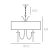 Lampa designerska wisząca LAS VEGAS chrom P06698NI-WH - Cosmo Light
