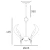 Lampa wisząca CANNES P06722BR - Cosmo Light