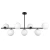 Lampa stylowa wisząca CAPE TOWN czarna P07889BK - Cosmo Light