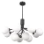 Lampa stylowa wisząca CAPE TOWN czarna P12299BK - Cosmo Light