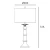 Lampa stołowa LOBOC T01019BR-WH - Cosmo Light