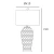 Lampa stołowa MURCIA T01033BR-WH - Cosmo Light