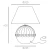 Lampa stołowa PRALINES T01275BK - Cosmo Light