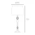 Lampa stołowa klasyczna CHARLOTTE chrom T01295CH-WH - Cosmo Light