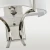 Kinkiet designerski FARO biały  nikiel W01053NI-WH - Cosmo Light