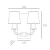 Kinkiet nowoczesny NEW YORK W02503CH-BK - Cosmo Light