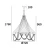 Lampa stylowa wisząca ROMA chrom E14 - P09109NI - Cosmo Light