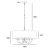 Cosmo Light Lampa zwis designerska ABU DHABI - P06871BR-WH