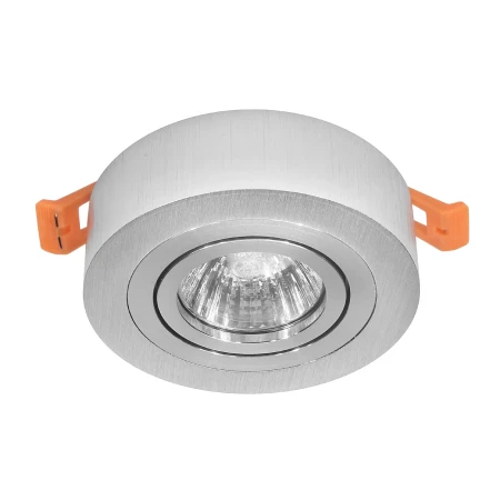Lampa spot halogenowa ruchoma srebrna szczotkowana GU10 1007 - Decorativi