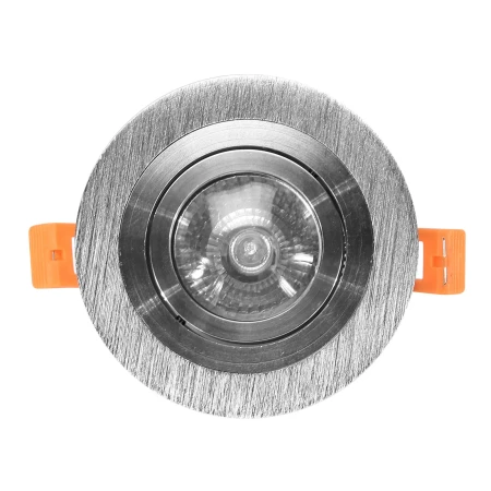 Lampa spot halogenowa ruchoma srebrna szczotkowana GU10 1007 - Decorativi
