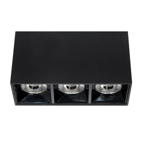 Lampa liniowa natynkowa 9W  3000K czarna 1057 - Decorativi