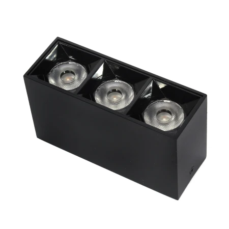 Lampa liniowa natynkowa 9W  3000K czarna 1057 - Decorativi