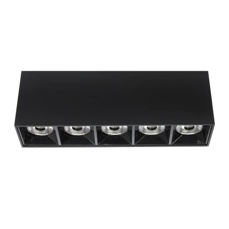 Lampa liniowa natynkowa 15W  3000K czarna 1061 - Decorativi