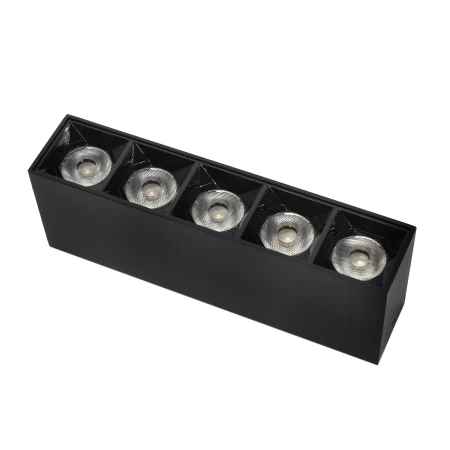Lampa liniowa natynkowa 15W  3000K czarna 1061 - Decorativi