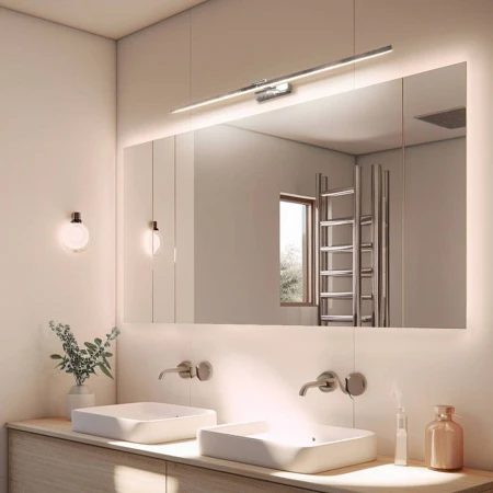 Kinkiet LED łazienkowy długi  120cm 22W chrom 4000K 1086 - Decorativi