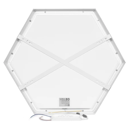 Panel LED Natynkowy HEXAGON Plaster Miodu Biały 1226 - Decorativi