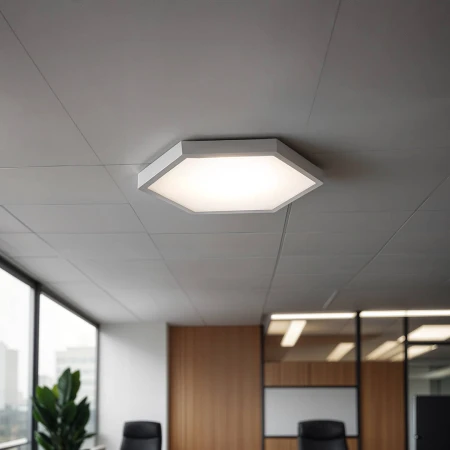 Panel LED Natynkowy HEXAGON Plaster Miodu Biały 1226 - Decorativi