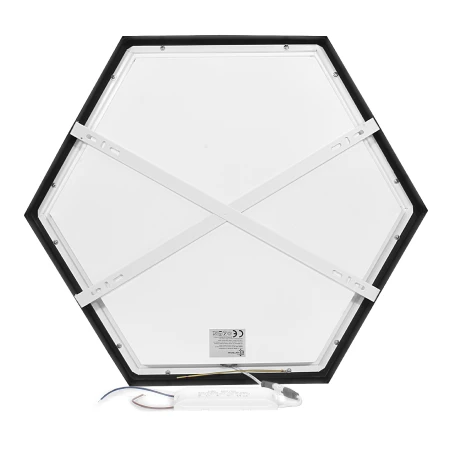Panel LED Natynkowy HEXAGON  Plaster Miodu Czarny 1227 - Decorativi